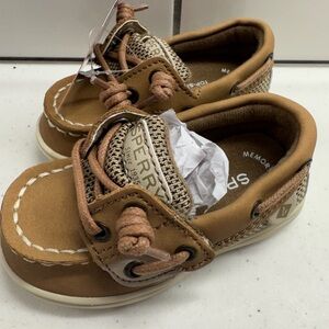 Sperry Toddler Tan Moccasins